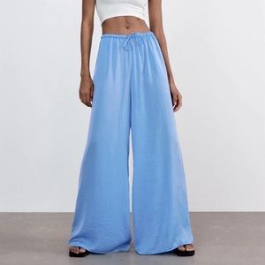 Zara Blue Palazzo Pants